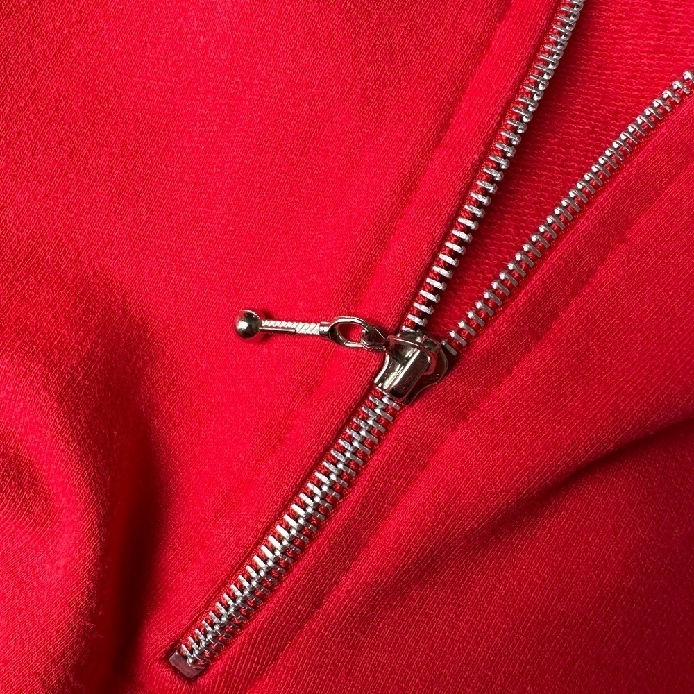 Kathy Ireland Active Women's Quarter Zip Red XL Vintage Sporty Athleisure Comfy - Picture 5 of 9